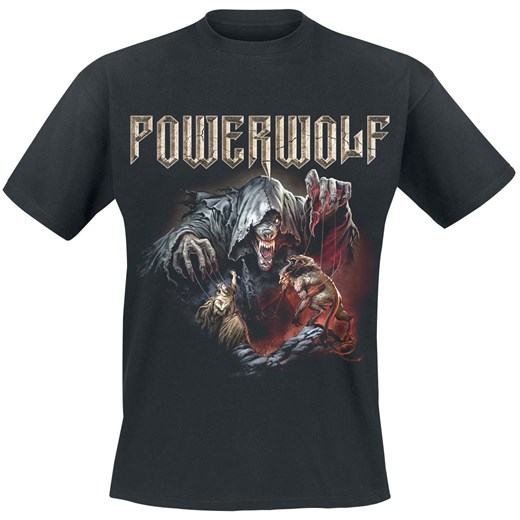 T-shirt męski Powerwolf z krótkim rękawem 