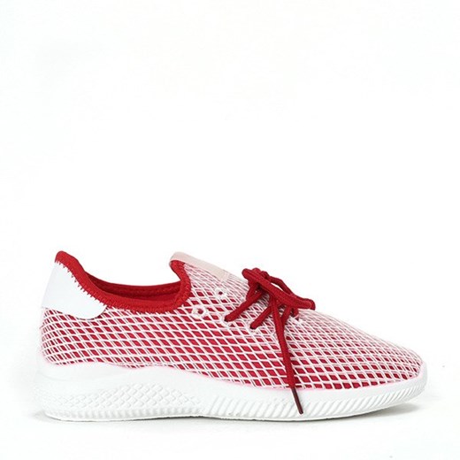 Sportowe buty w kolorze czerwonym Kaylee - Obuwie Royalfashion.pl  41 