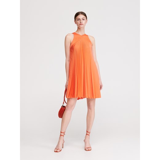 Reserved - Plisowana sukienka - Pomarańczowy Reserved  34 