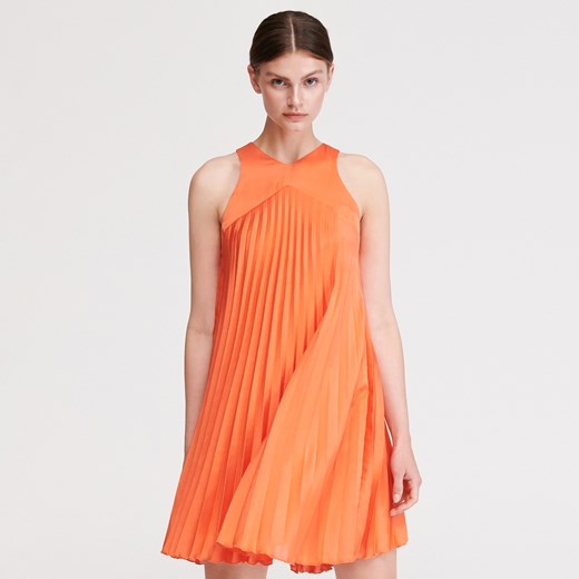 Reserved - Plisowana sukienka - Pomarańczowy  Reserved 40 