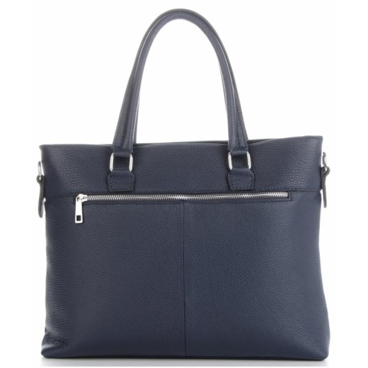Shopper bag Vittoria Gotti elegancka duża bez dodatków skórzana do ręki matowa 