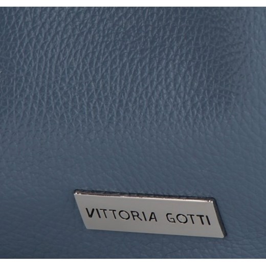 Shopper bag Vittoria Gotti skórzana mieszcząca a8 