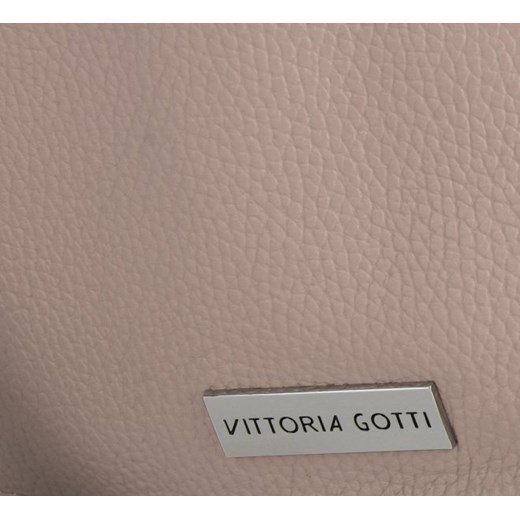 Shopper bag Vittoria Gotti skórzana mieszcząca a6 