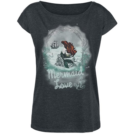 Arielle, die Meerjungfrau - Merrmaid Love - T-Shirt - odcienie ciemnoszarego