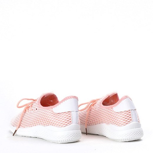 Sportowe buty w kolorze różowo - pomarańczowym Kaylee - Obuwie  Royalfashion.pl 38 