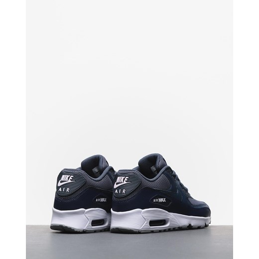 Buty sportowe damskie Nike do biegania air max 91 niebieskie bez wzorów sznurowane 
