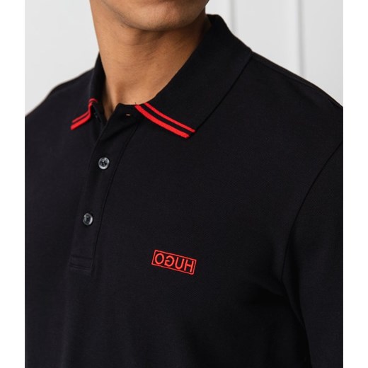 T-shirt męski czarny Hugo Boss z krótkim rękawem 
