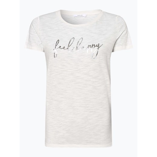 Opus - T-shirt damski – Soi Print, beżowy Opus  38 vangraaf