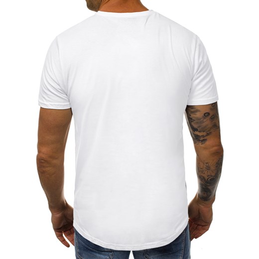 Ozonee t-shirt męski biały 