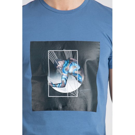 Just Cavalli t-shirt męski niebieski 