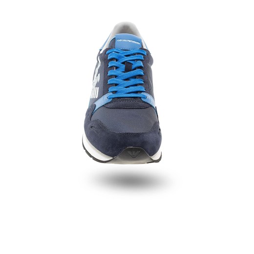 Buty sportowe męskie Emporio Armani sznurowane zamszowe 
