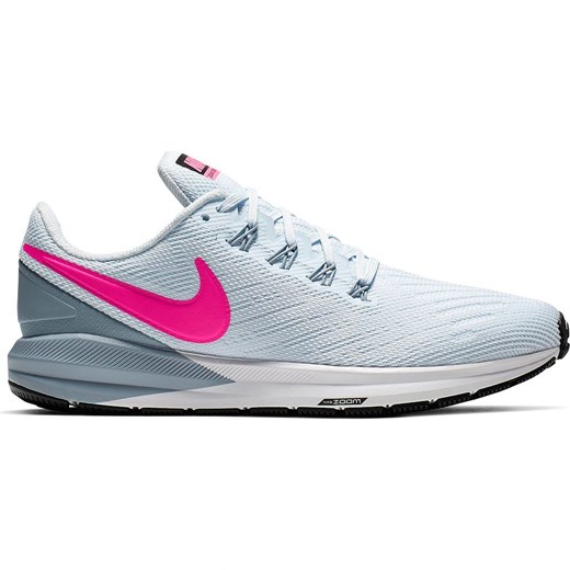Buty sportowe damskie Nike do biegania zoom wiązane płaskie białe 
