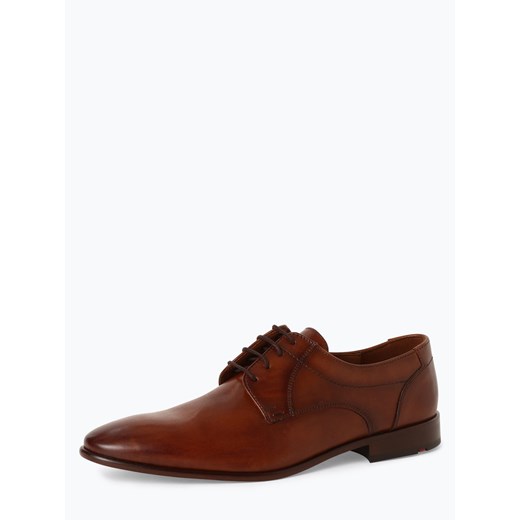 Lloyd Męskie buty sznurowane ze skóry Mężczyźni skóra koniakowy jednolity ze sklepu vangraaf w kategorii Buty eleganckie męskie - zdjęcie 67912510