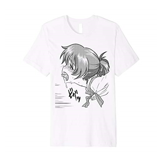 Koszula Ahegao twarz, Lewd Anime Ecchi Hentai dziewczęcy t-shirt