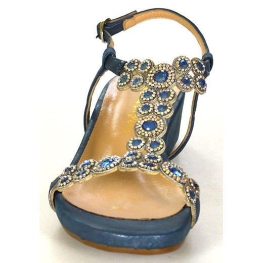 Sandały damskie niebieskie Alma En Pera z klamrą 