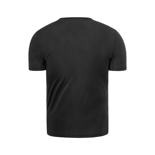 Risardi t-shirt męski czarny z napisem z krótkim rękawem 