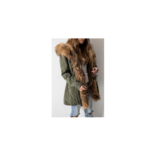 Fashion Manufacturer kurtka damska bez wzorów długa w militarnym stylu bawełniana 