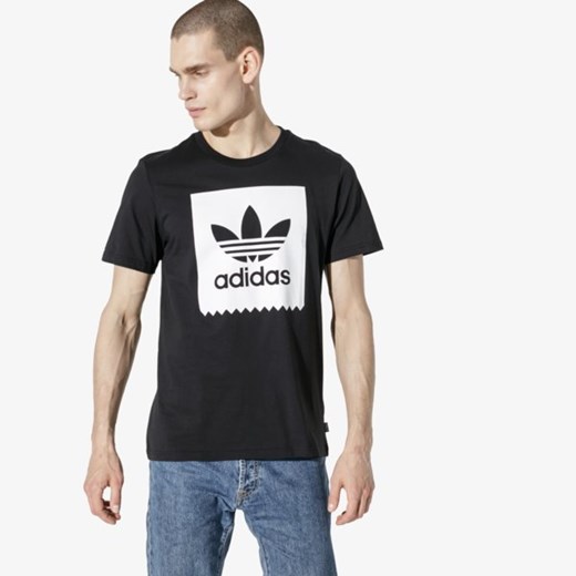T-shirt męski czarny Adidas z krótkimi rękawami 