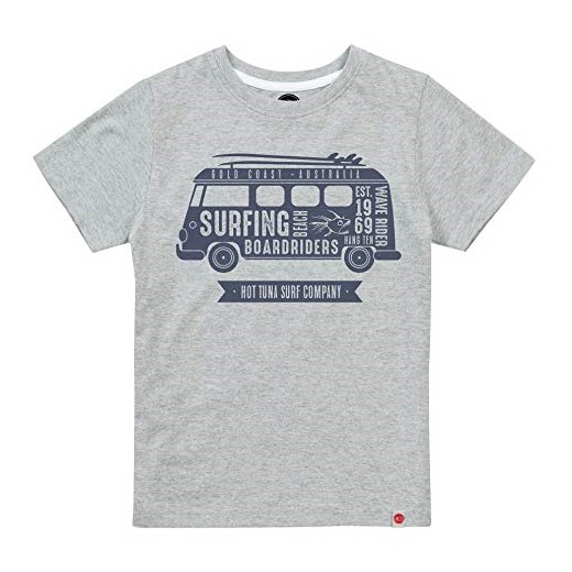 Hot Tuna chłopięcy t-shirt Camper Text-Kids T-Grey Marl-Xsm, szary SPO, 3-4 lata  Hot Tuna sprawdź dostępne rozmiary Amazon