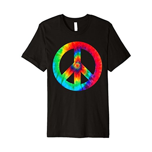 T-shirt chłopięce Cute Tie Dye Peace Sign Shirt - For Men And Women na wiosnę z krótkim rękawem 