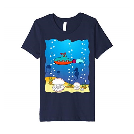 T-shirt chłopięce Niedliches Ozean Shirt Für Taucher Fans z krótkim rękawem 