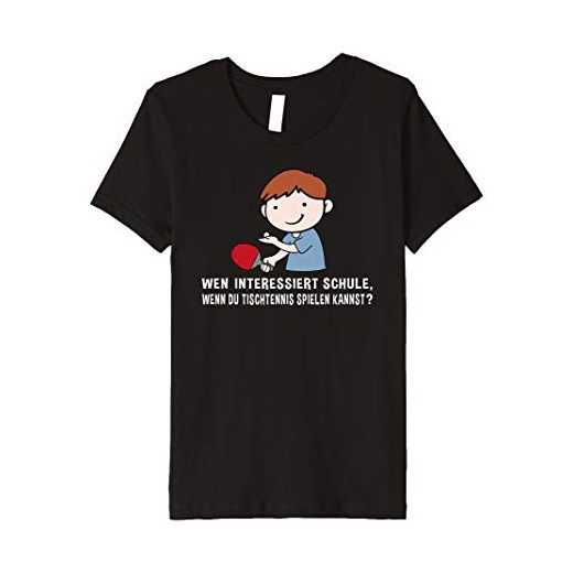T-shirt chłopięce Lustiges Schüler Tischtennis Shirt z krótkim rękawem 