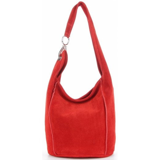 Shopper bag Vittoria Gotti wakacyjna bez dodatków skórzana na ramię duża 
