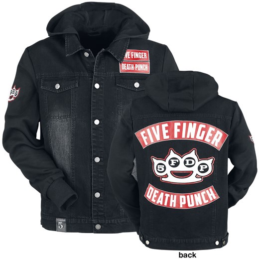 Kurtka męska Five Finger Death Punch z napisami jesienna 