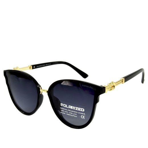 Okulary przeciwsłoneczne polaryzacyjne - Czarny połysk \ Czarny połysk  Jk Collection  JK-Collection