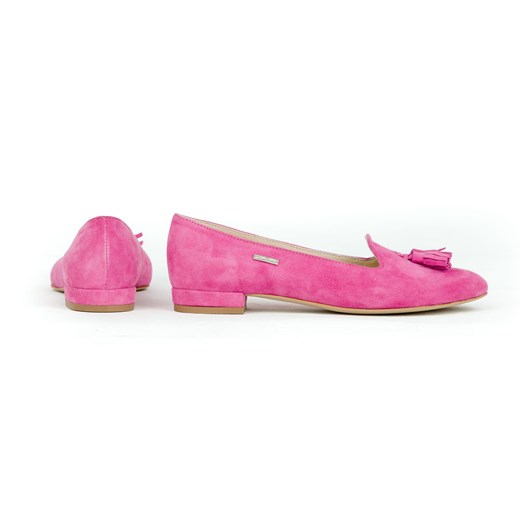 Zapato balerinki różowe skórzane 