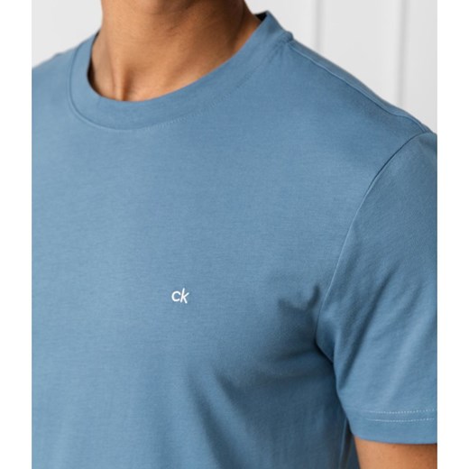 Calvin Klein t-shirt męski niebieski z krótkim rękawem 