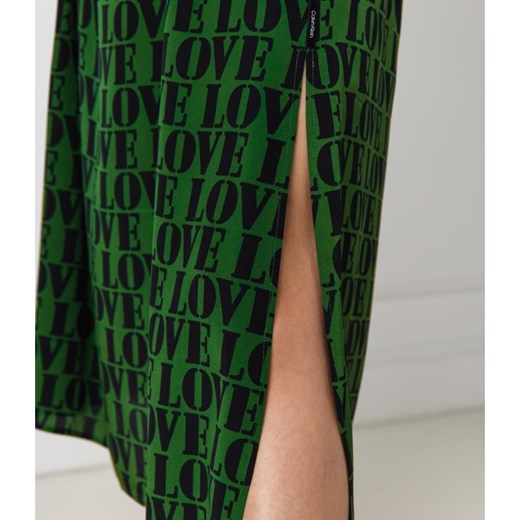 Koszula damska Calvin Klein elegancka z kołnierzykiem jedwabna 