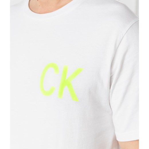 T-shirt męski Calvin Klein z krótkim rękawem bez wzorów 