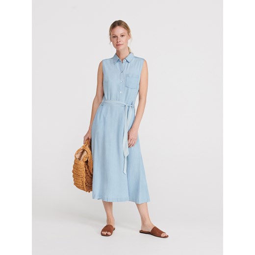 Reserved - Dnimowa sukienka z Tencelu™ - Niebieski  Reserved 36 