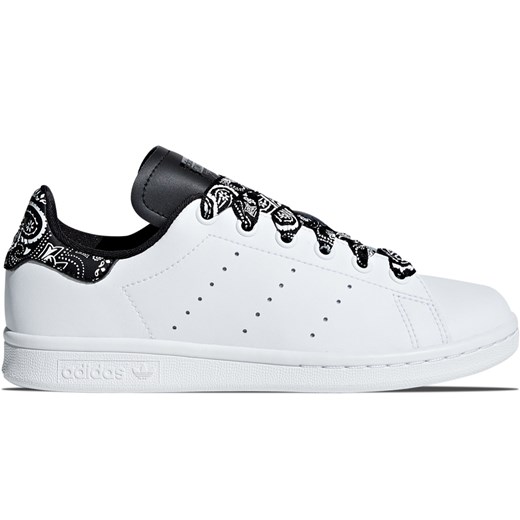 Buty sportowe dziecięce białe Adidas Originals bez wzorów 