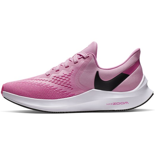 Buty sportowe damskie Nike dla biegaczy zoom bez wzorów sznurowane 