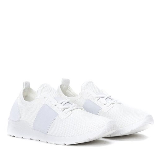 Białe sportowe buty damskie Kaetlyn - Obuwie  Royalfashion.pl 38 