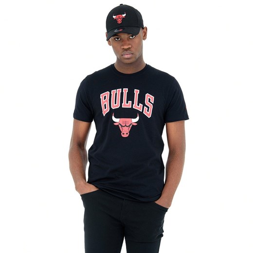 Koszulka męska New Era t-shirt Team Logo Chicago Bulls black  New Era XS matshop.pl