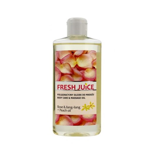 Fresh Juice Pielęgnacyjny olejek do masażu Rose & Ilang Ilang+Peach Oil 150 ml Fresh Juice   Horex.pl