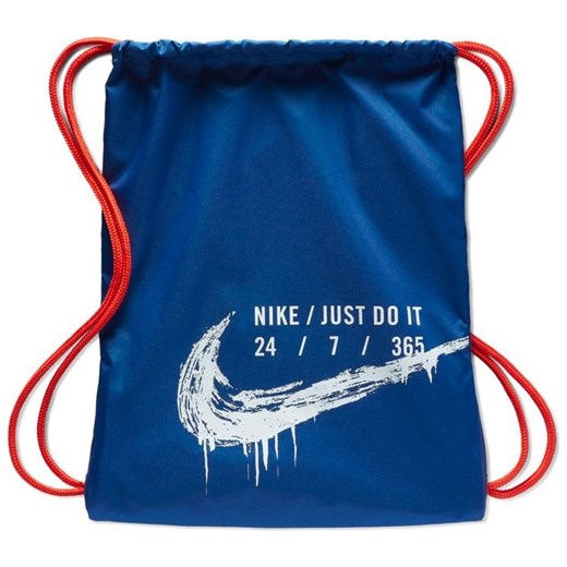 Worek na buty Nike Graphic niebieski z logo  Nike uniwersalny wyprzedaż kajasport.pl 