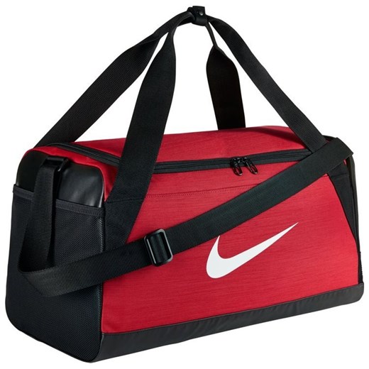 Torba sportowa Nike Brasilia czarno-czerwona na ramię treningowa mała Nike  uniwersalny kajasport.pl promocyjna cena 