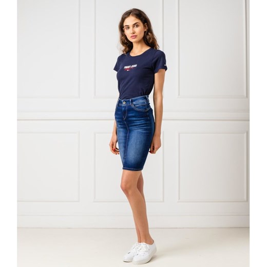 Tommy Jeans bluzka damska z okrągłym dekoltem z krótkimi rękawami 