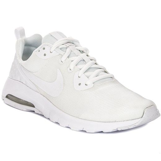 Buty sportowe damskie Nike dla biegaczy motion sznurowane białe bez wzorów