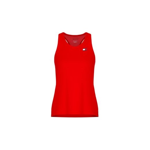 Bluzka damska Tommy Sport czerwona z okrągłym dekoltem 