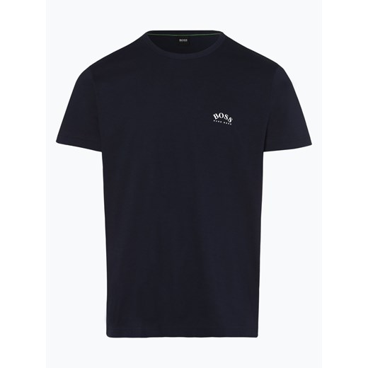 BOSS Athleisure - T-shirt męski – Tee Curved, niebieski Boss Athleisure  L vangraaf
