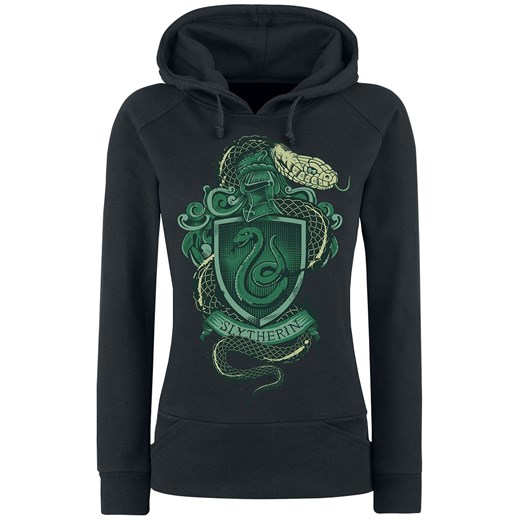 Harry Potter - Slytherin - Bluza z kapturem - czarny