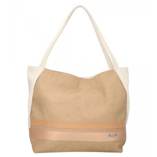Shopper bag Karen Collection duża bez dodatków na ramię 