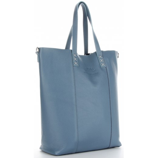 Shopper bag Vittoria Gotti skórzana elegancka bez dodatków 