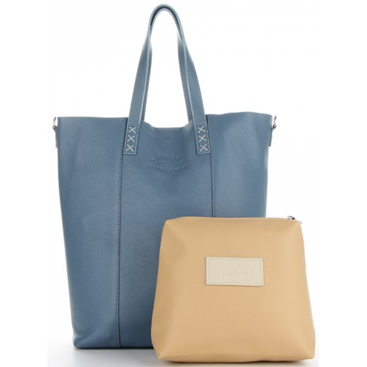 Shopper bag Vittoria Gotti bez dodatków matowa elegancka 