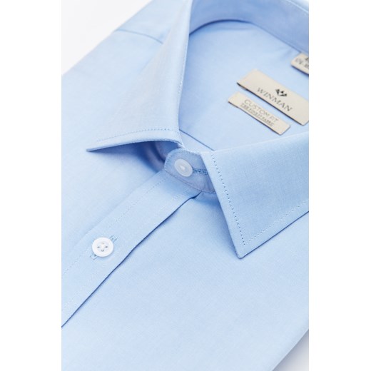 koszula wincode 2851k długi rękaw custom fit niebieski Recman  38/164-170/No 